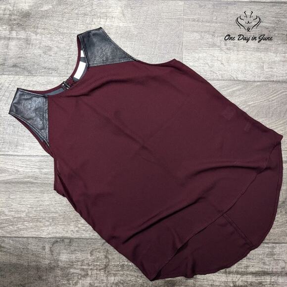 New York & Company Tops - New York & Company Sheer Sleeveless Top Size S